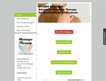 Tablet Screenshot of oviedomassage.com
